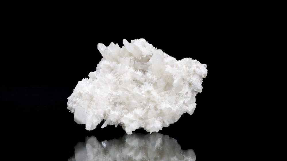 White Flame of Silence, a milky white quartz cluster